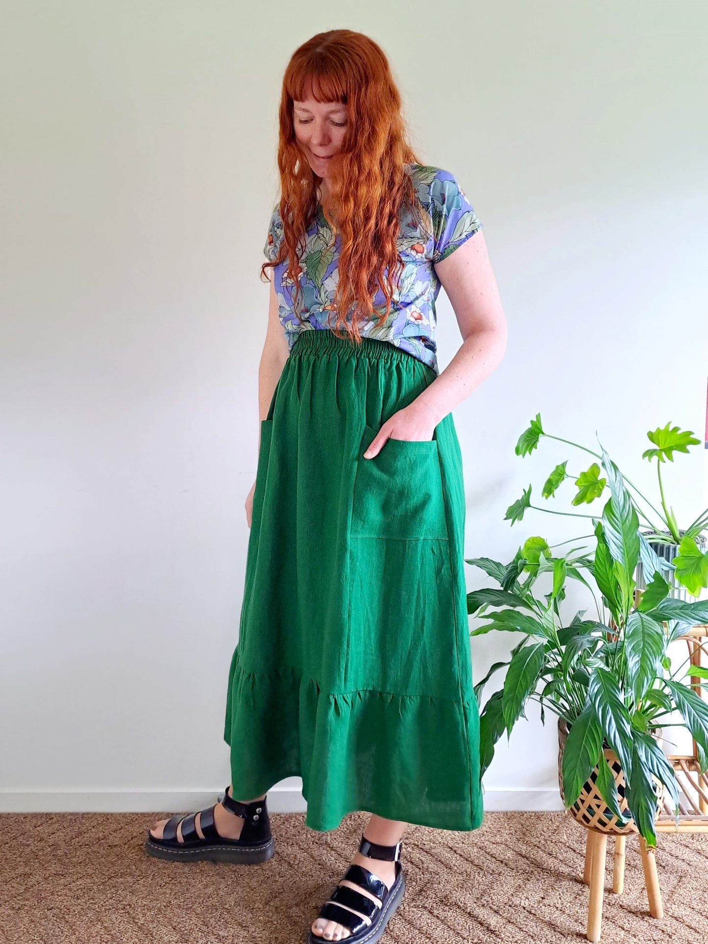 Millie Maxi Skirt - linen