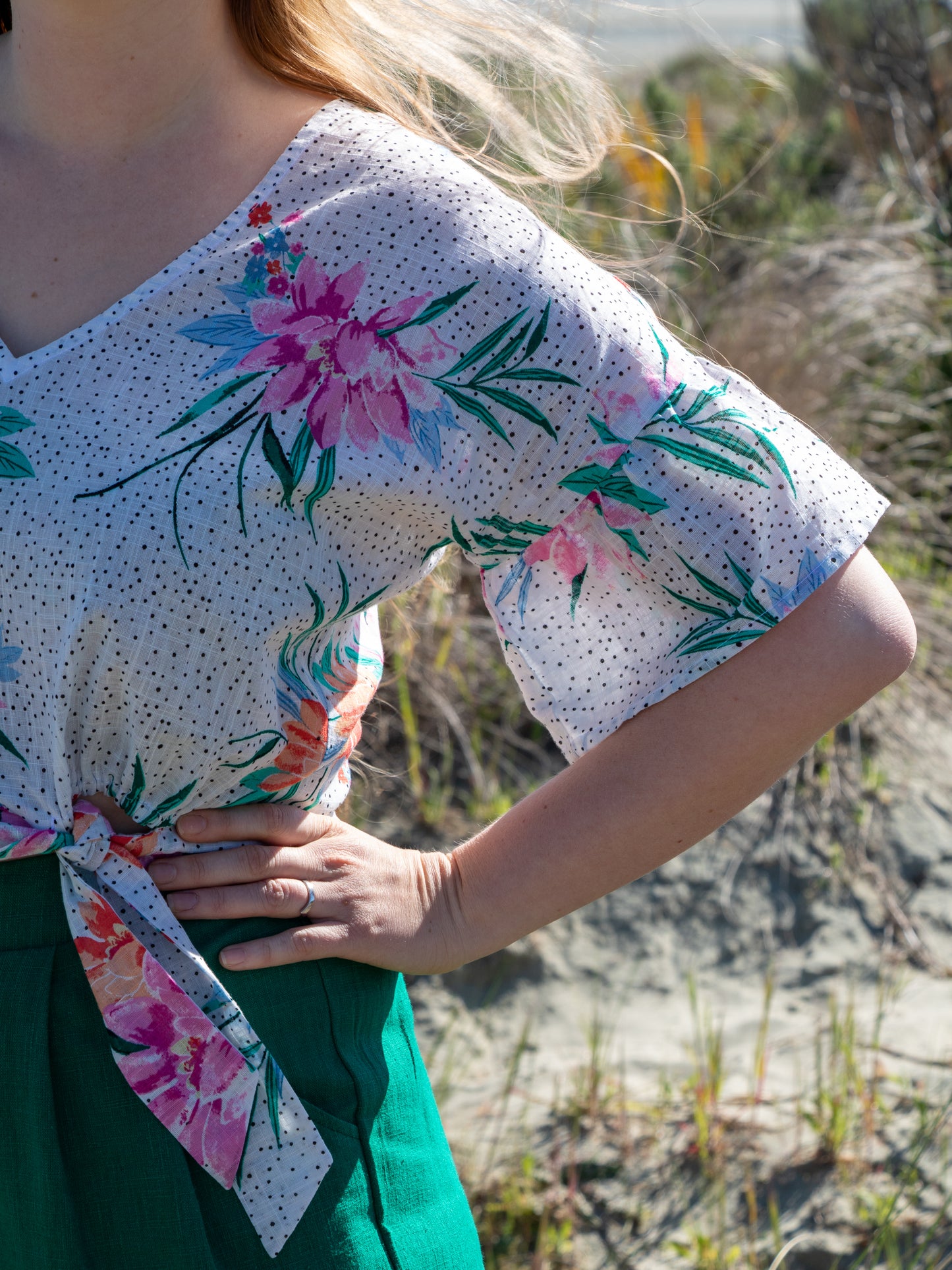 Cropped Maddie Tie Top