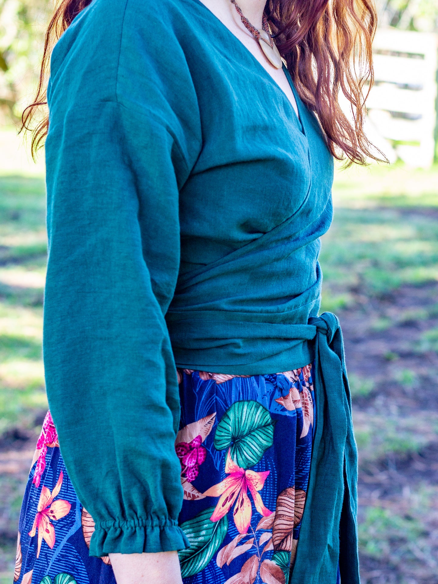 Renee Wrap Top - made to order