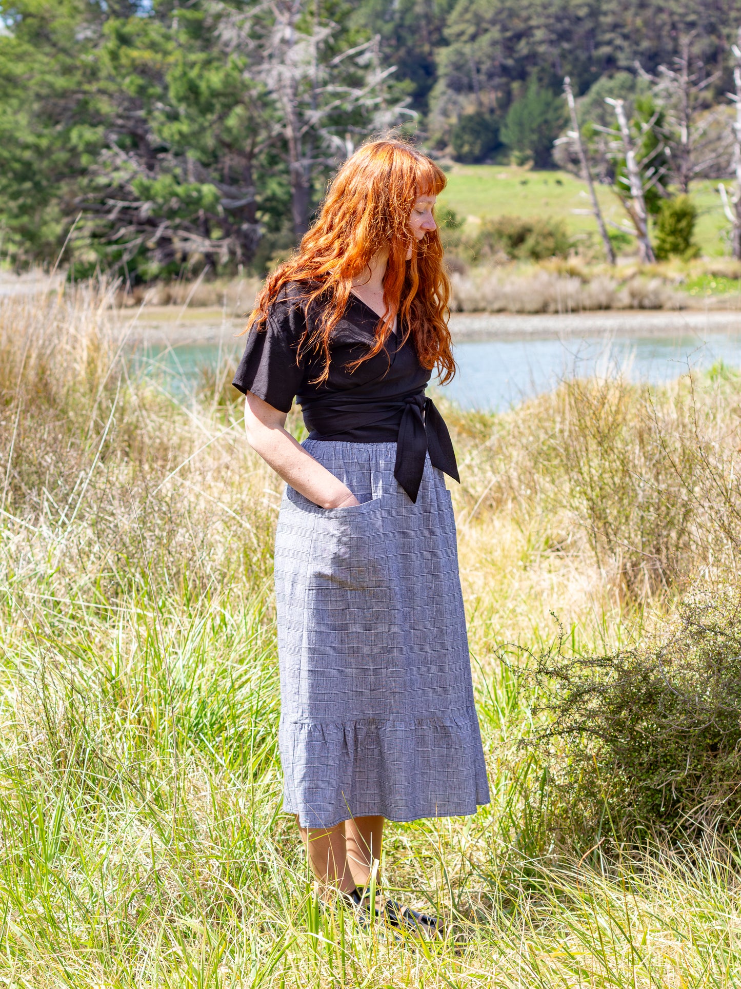 Millie Maxi Skirt - linen