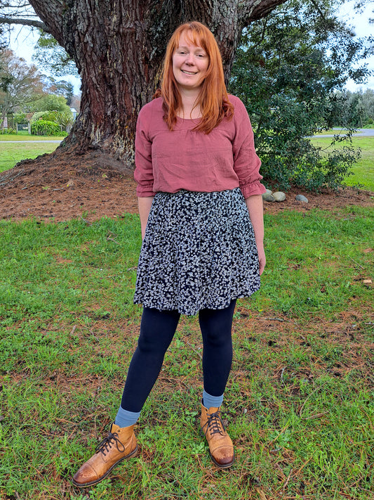 Jacqui Blouse (linen) - made to order