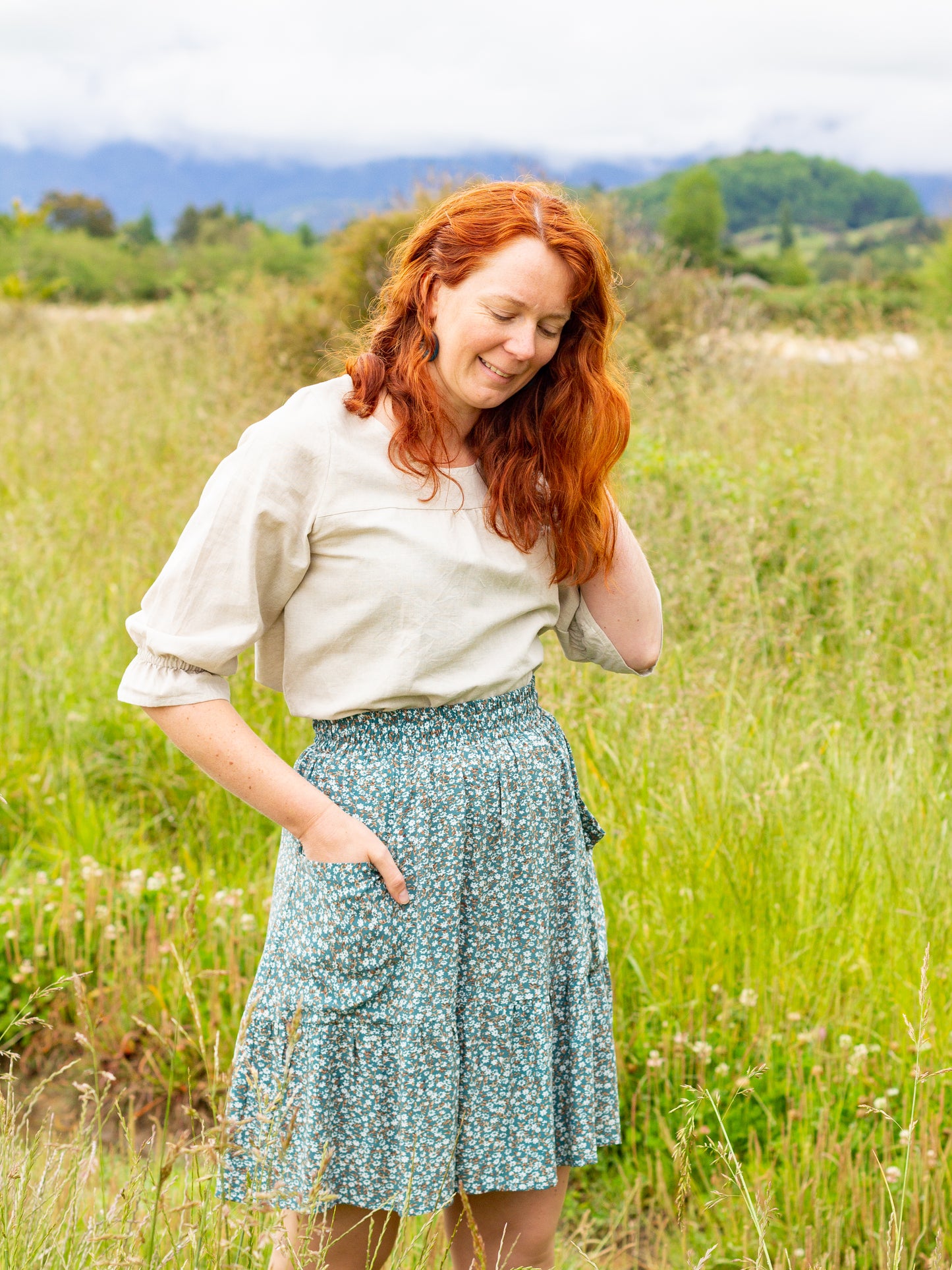 Jacqui Blouse (linen) - made to order