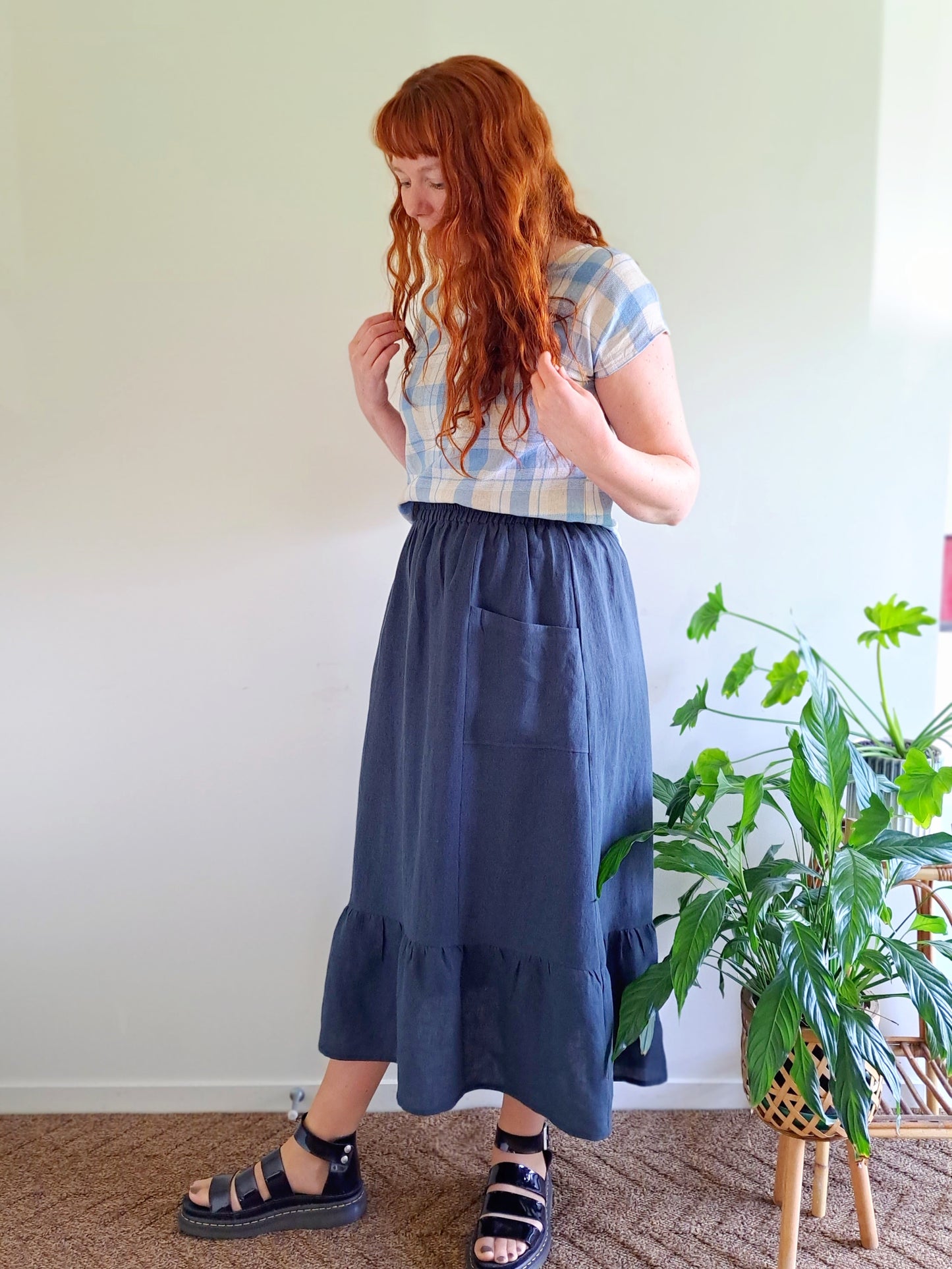 Millie Maxi Skirt (linen) - made to order