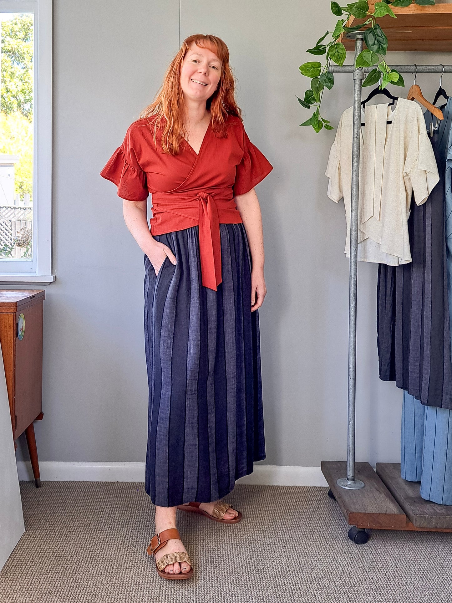 SYLVIE WRAP TOP (ready to ship)