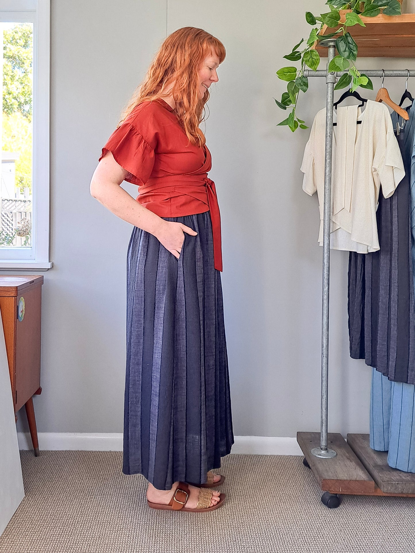 SYLVIE WRAP TOP (ready to ship)
