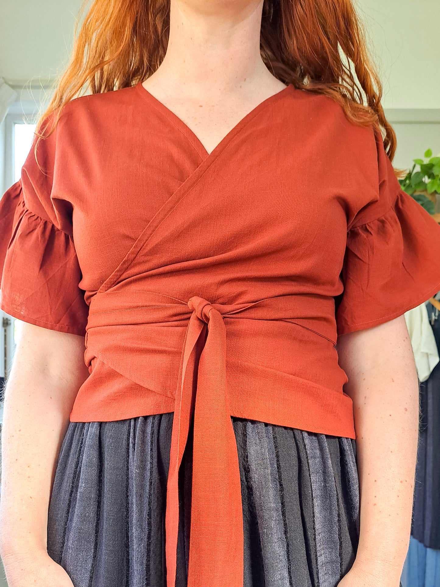 SYLVIE WRAP TOP (ready to ship)