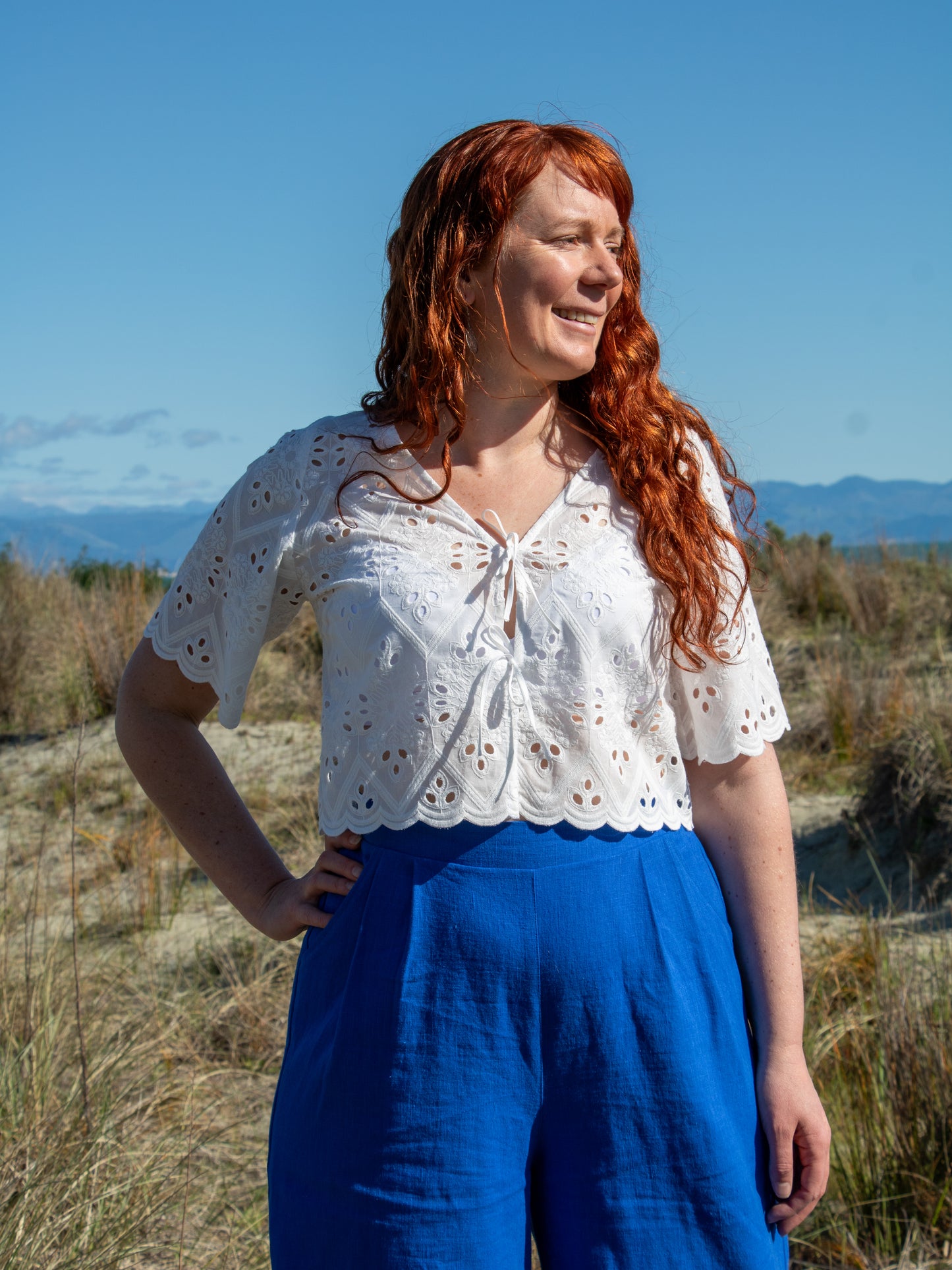 Georgie Top - broderie anglaise