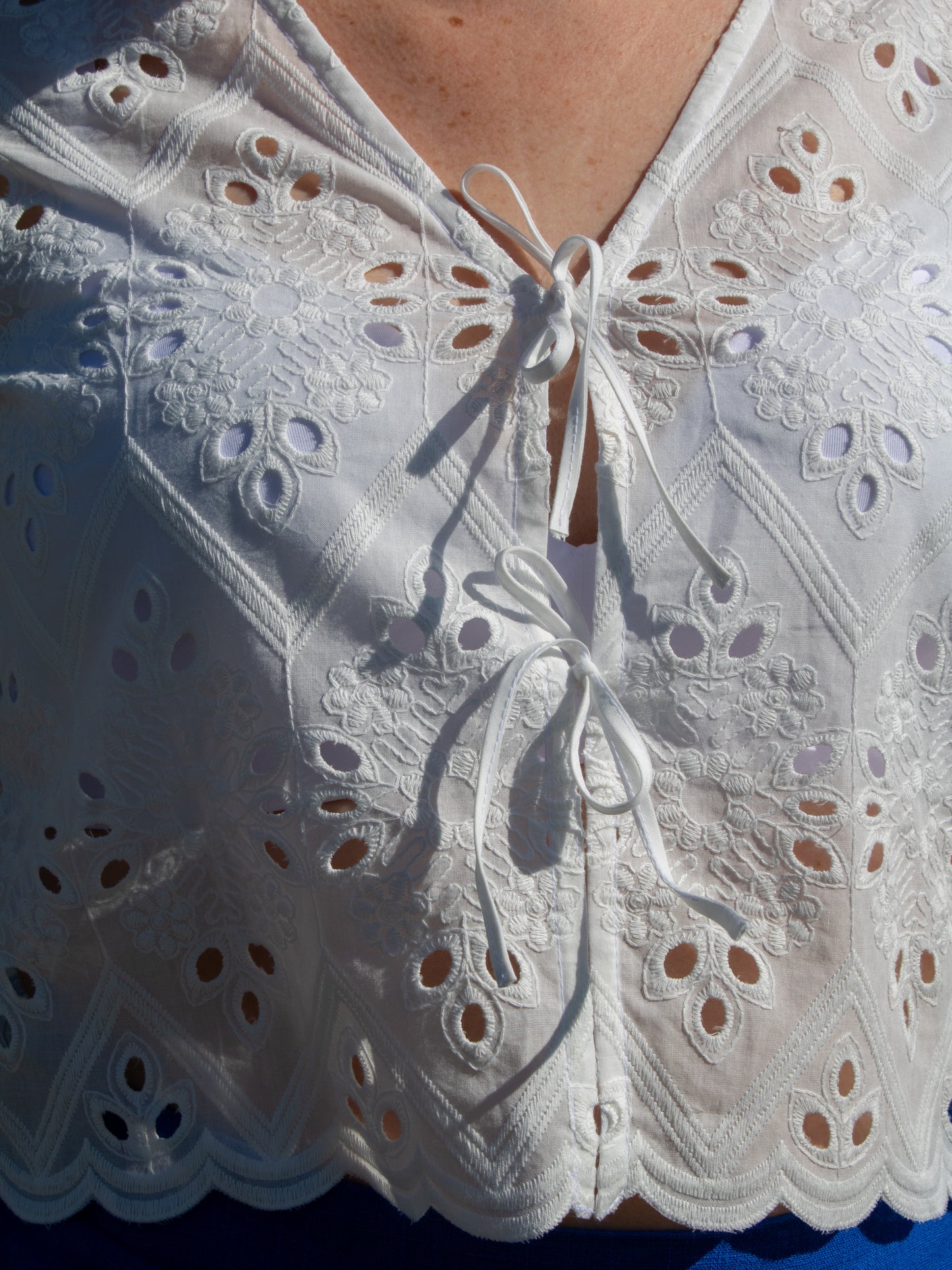 Georgie Top - broderie anglaise