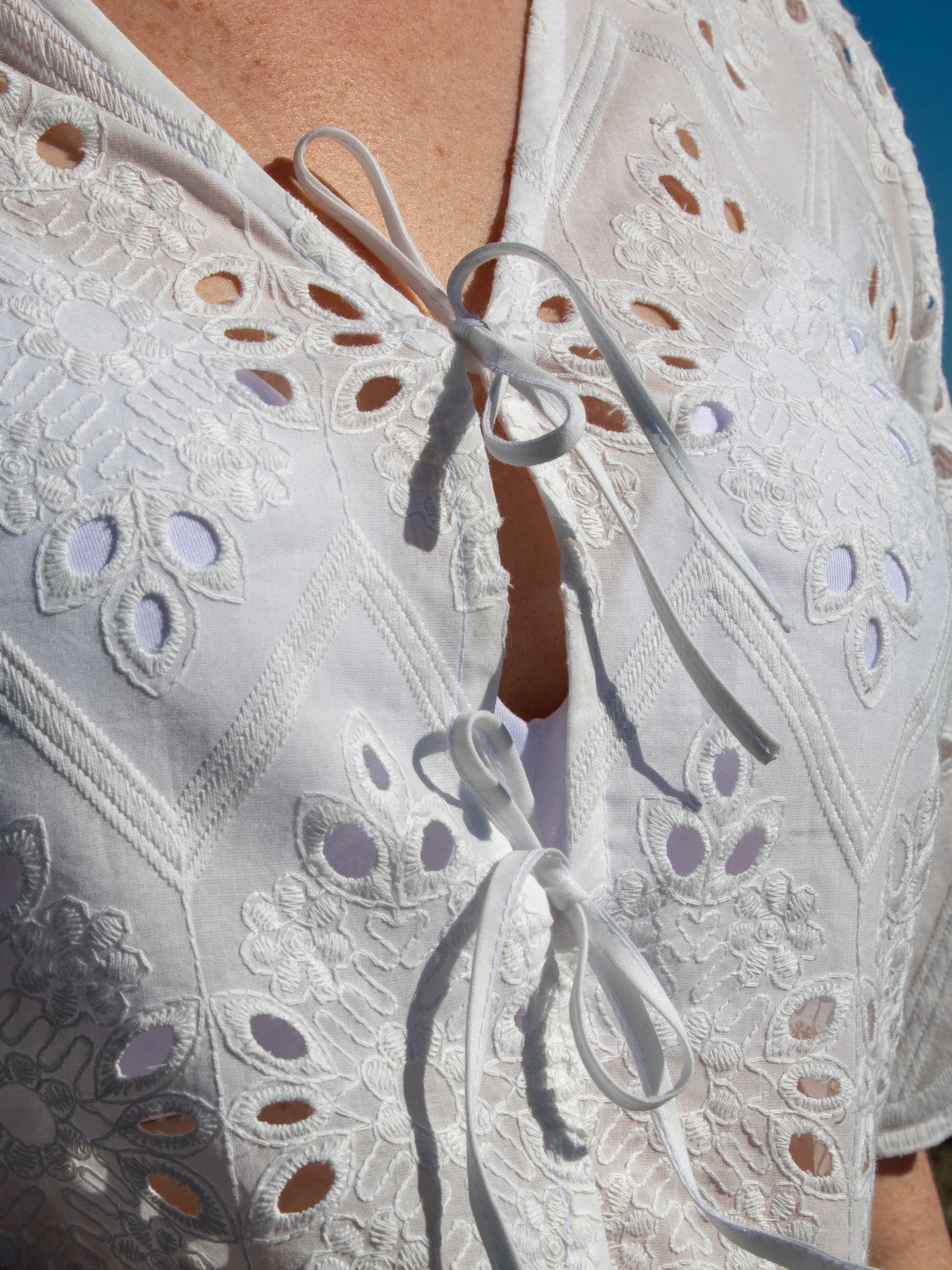 Georgie Top - broderie anglaise