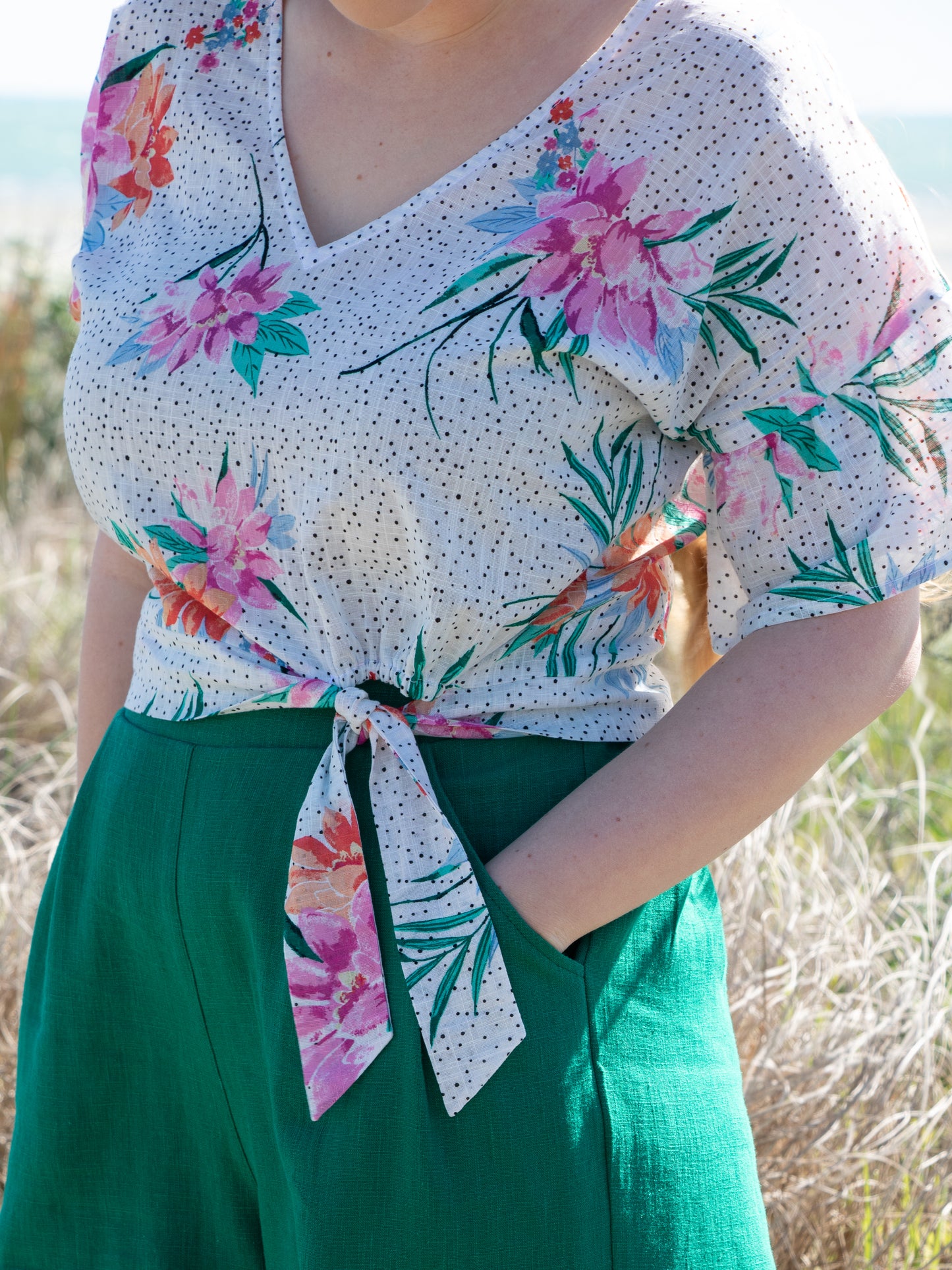 Cropped Maddie Tie Top