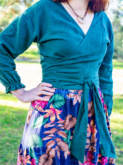 Renee Wrap Top - made to order