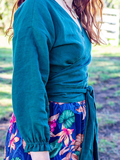 Renee Wrap Top - made to order