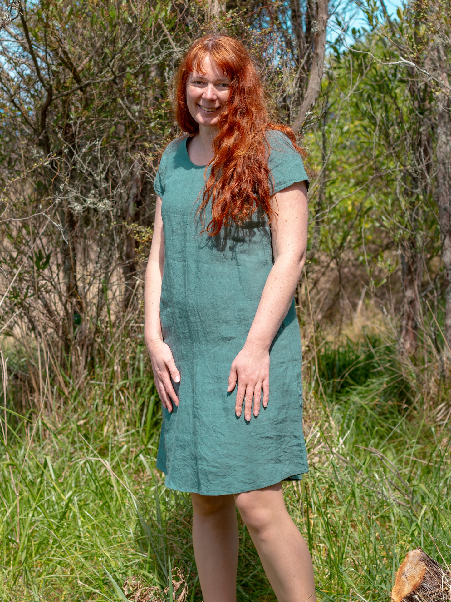Ziggy Dress (linen) - made to order