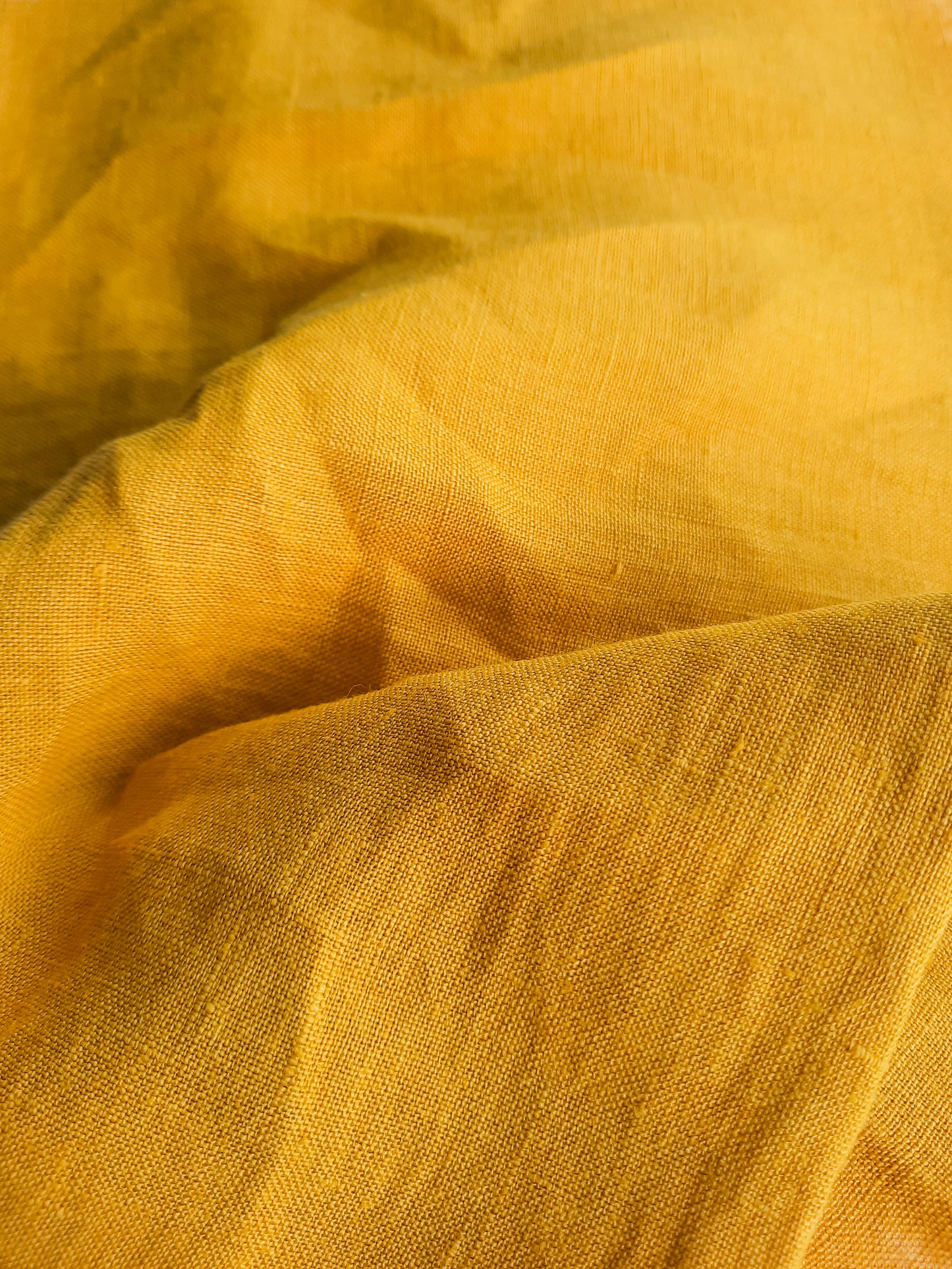 Pre-made Izzy Dress (marigold linen) - size XL