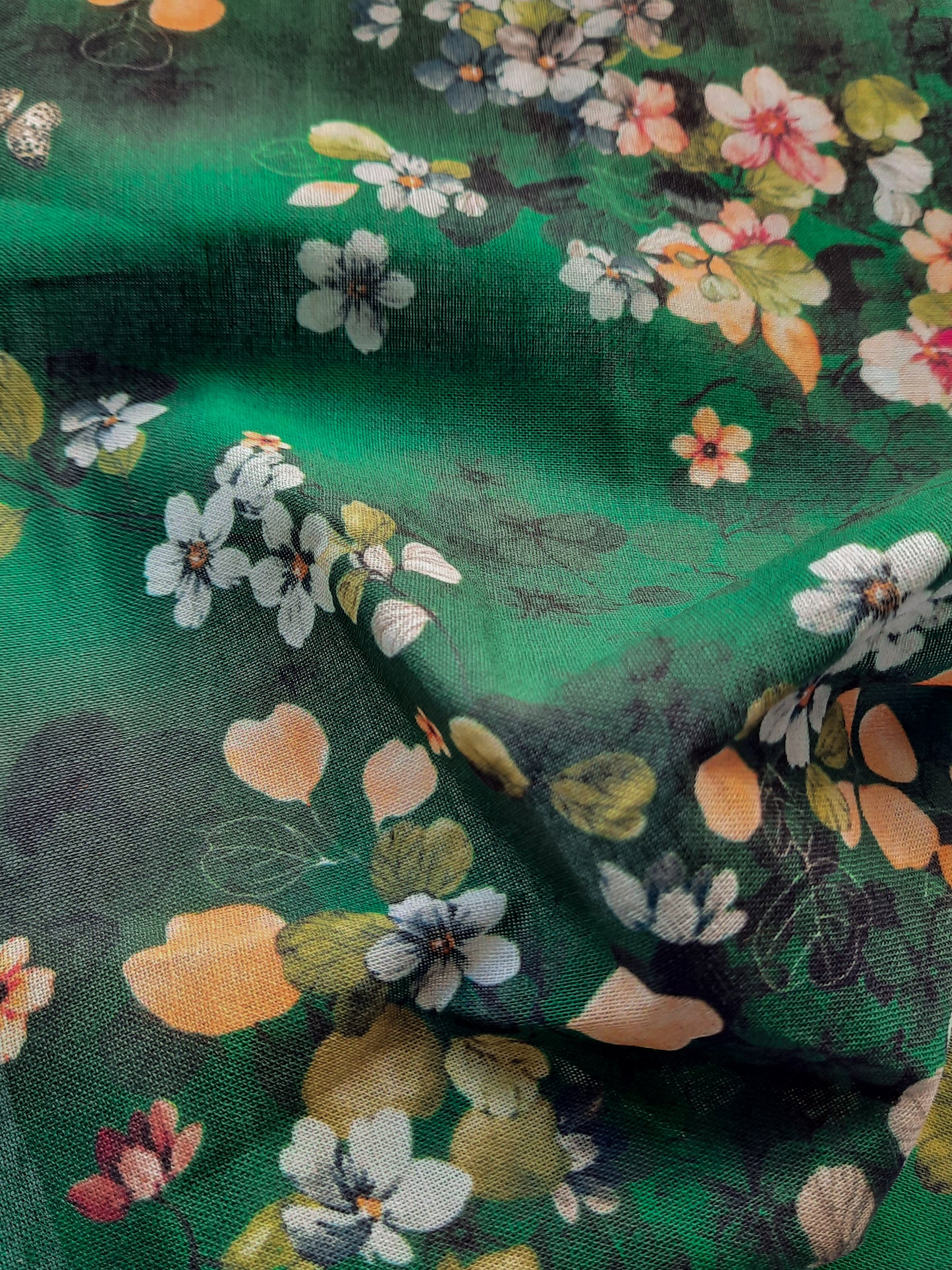 Pre-made Izzy Dress (green garden) - size M, L, XXL
