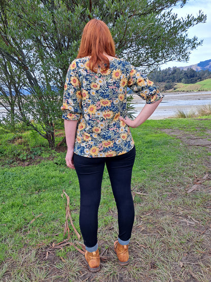 Jacqui Blouse (rayon) - made to order