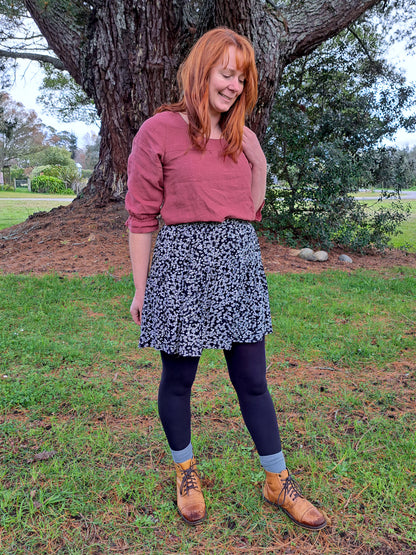 Jacqui Blouse (linen) - made to order