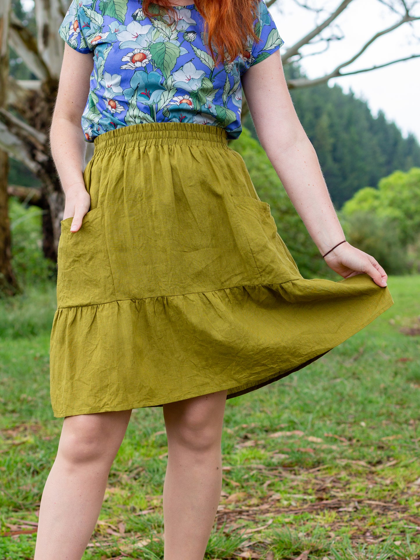 Sadie Skirt (linen) - made to order