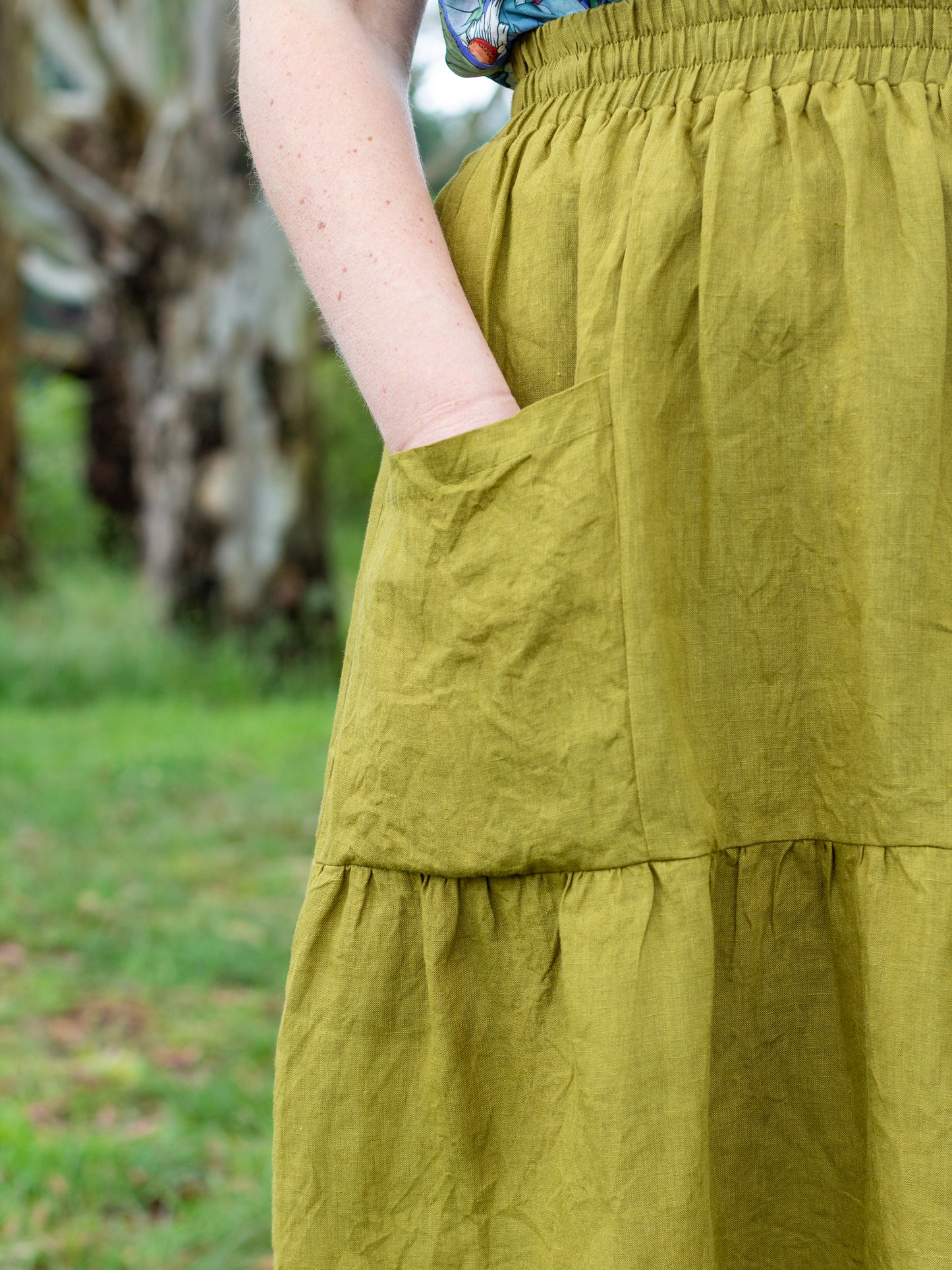 Sadie Skirt (linen) - made to order
